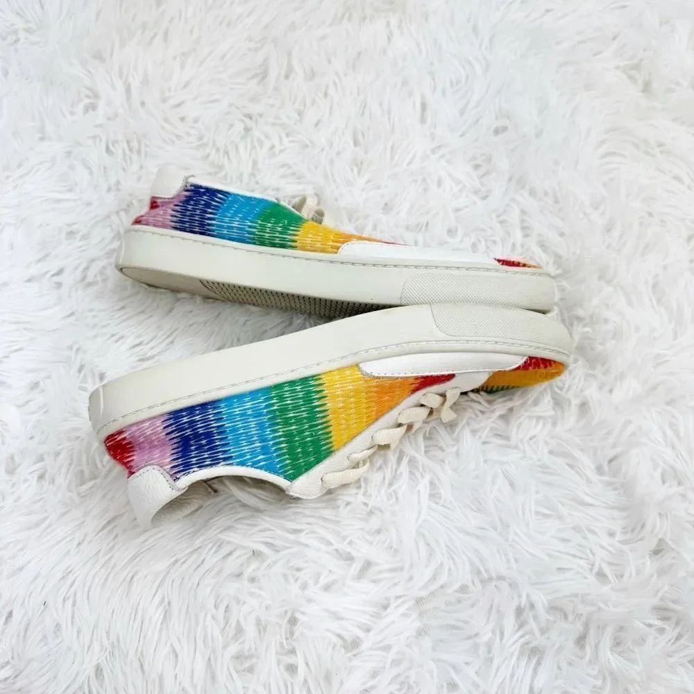 Soludos Ibiza Rainbow Leather Sneakers - Picture 5 of 10